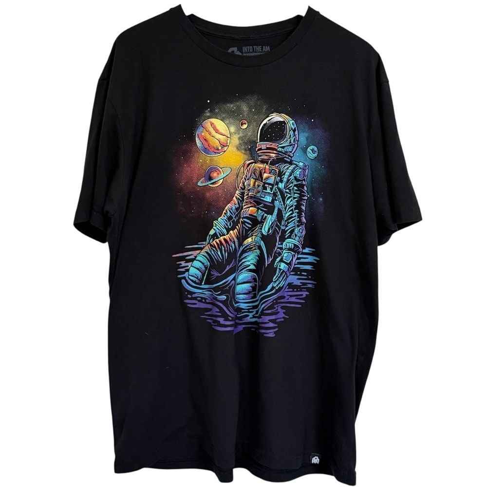 Into The AM Graphic Men’s T Shirt Size XXL Cosmic Astronaut